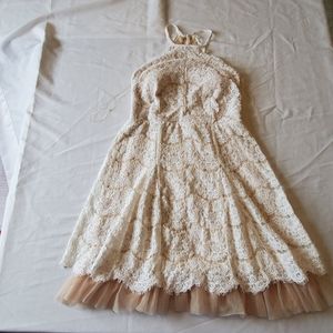 White Lace Bridal Dress A-line (small)